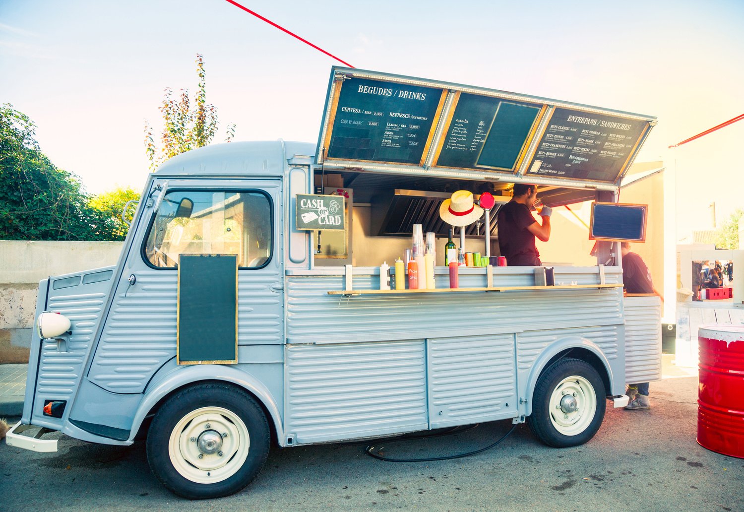 Food truck in the street